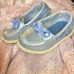 Oshkosh Silver Boat- Shoe Loafers